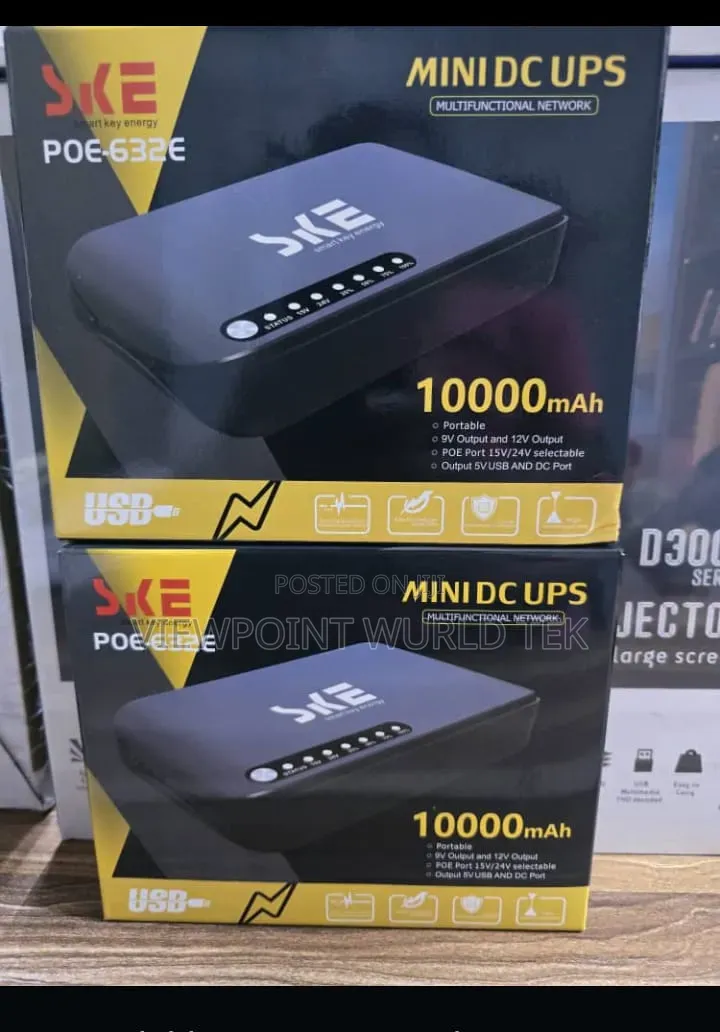 Ske Poe-632e 10000mah Mini Dc Ups