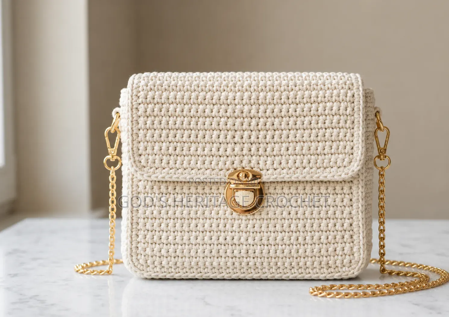 Rectangular Quilted Crochet Bags