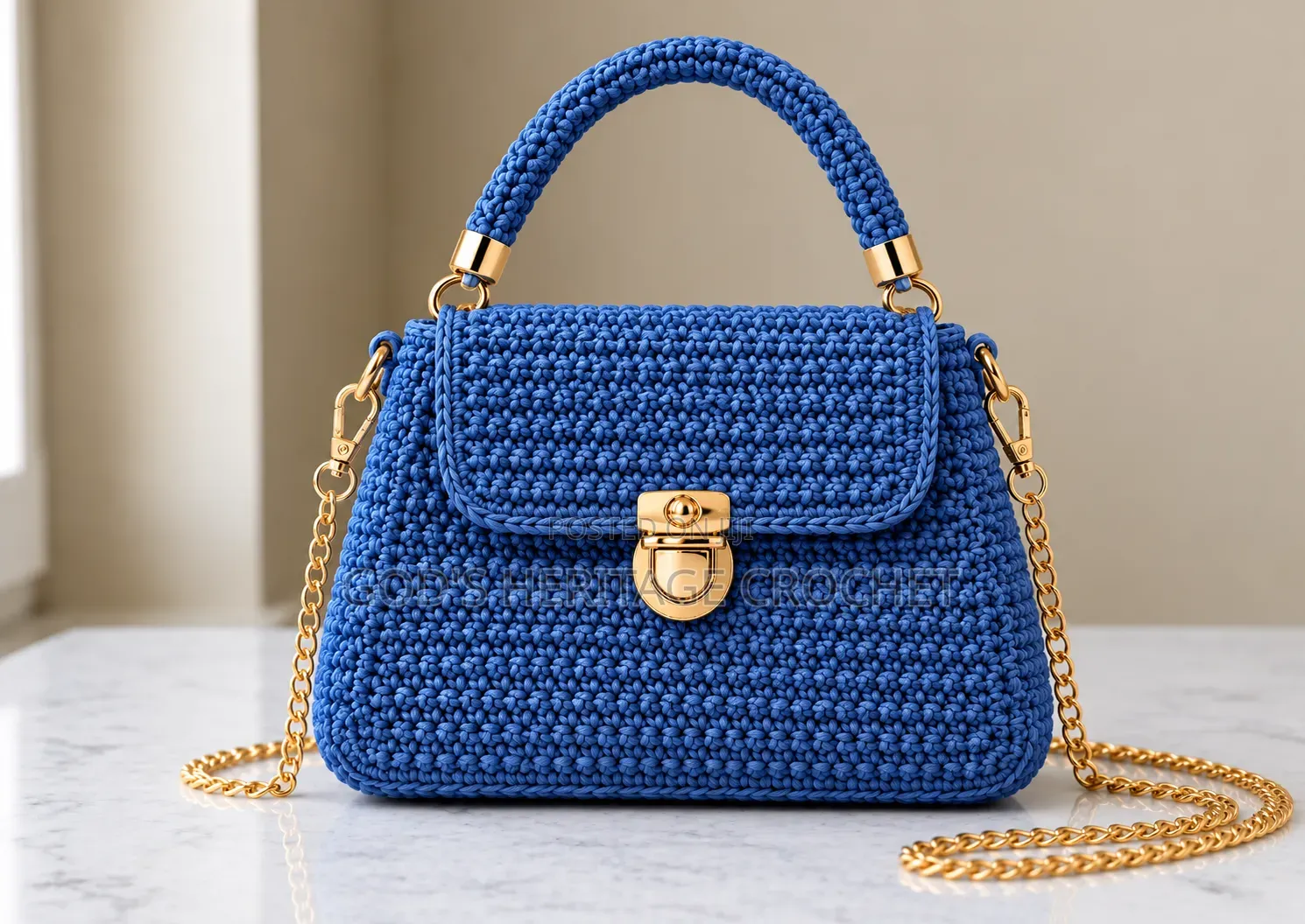 Rectangular Quilted Crochet Bags