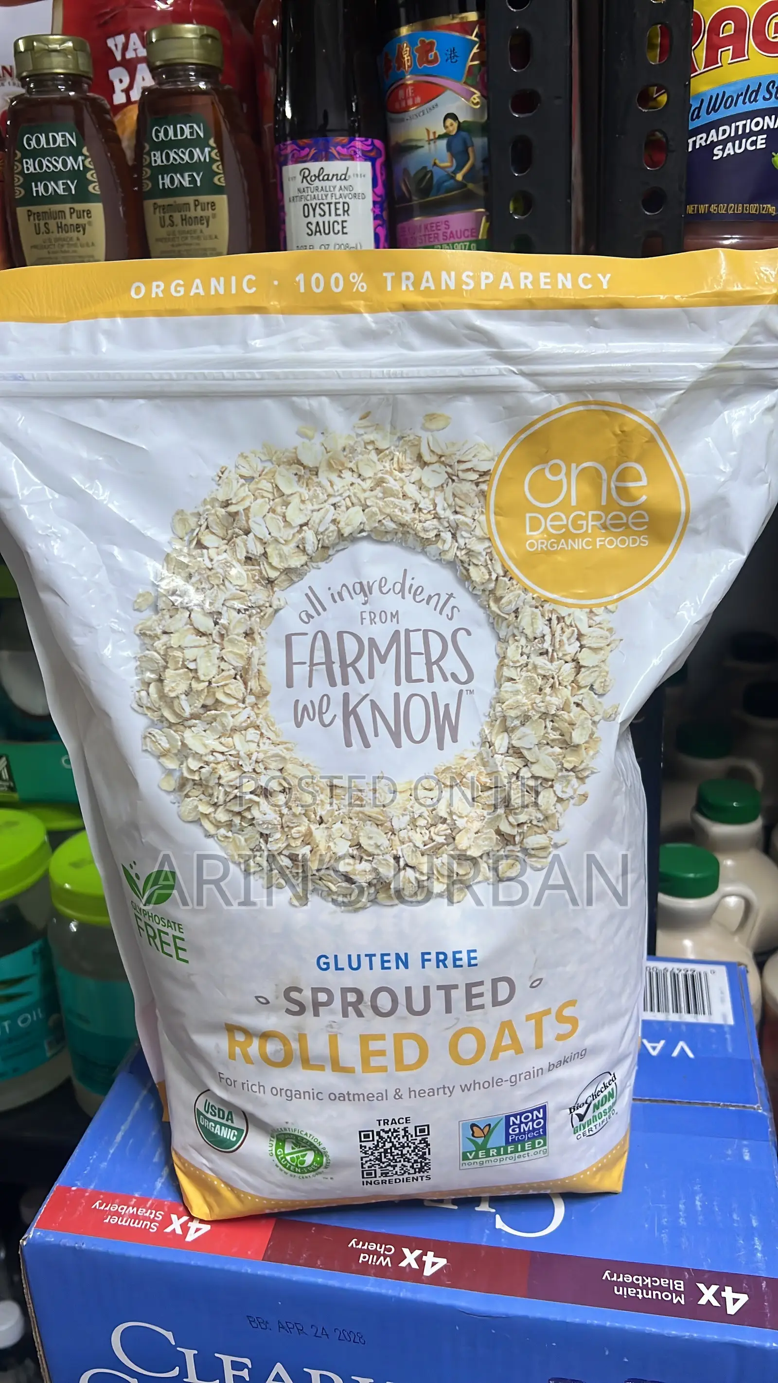 Organic Sprouted Rolled Oat