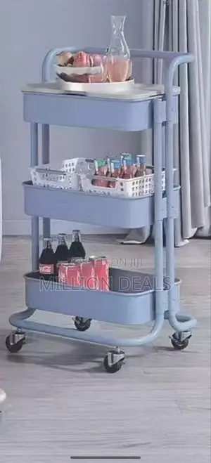 3 Tier Luxury Steel Trolley