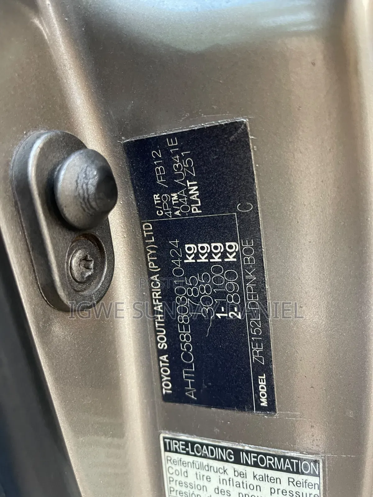 Toyota Corolla 2008 Silver