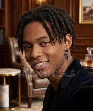Black G-Inspires Men's Hoop Classic Earrings