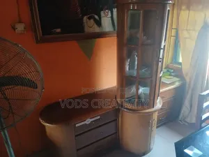 Wooden Wine Cabinet With Drawers