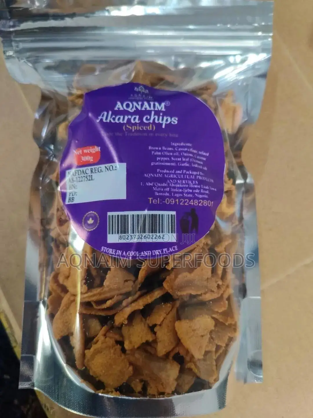 Akara Chips (Aqnaim Akara Chips {Spiced}) Spicy and Nutritious