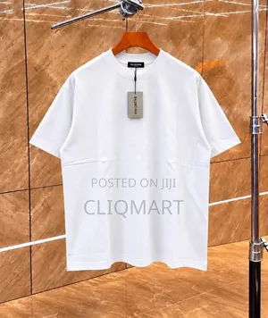 Premium Cotton T-Shirt – Plain Basic Balenciaga Tee
