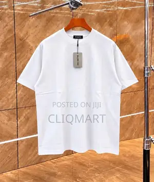 Premium Cotton T-Shirt – Plain Basic Balenciaga Tee