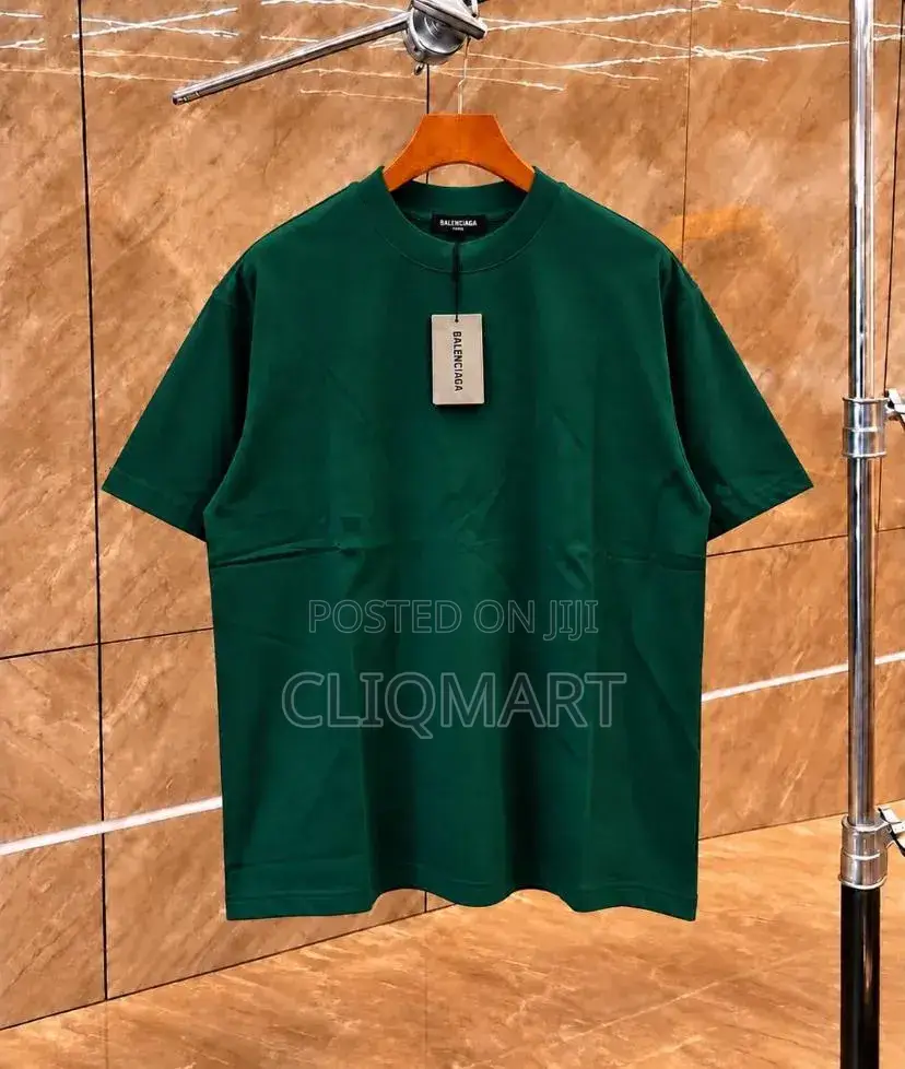 Premium Cotton T-Shirt – Plain Basic Balenciaga Tee