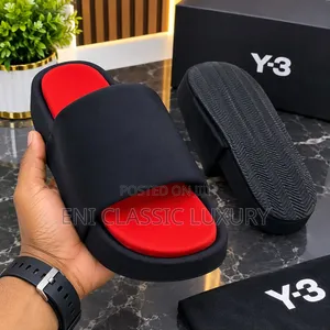 Y-3 Luxury Men's Slippers Good Quality Well Branded Package