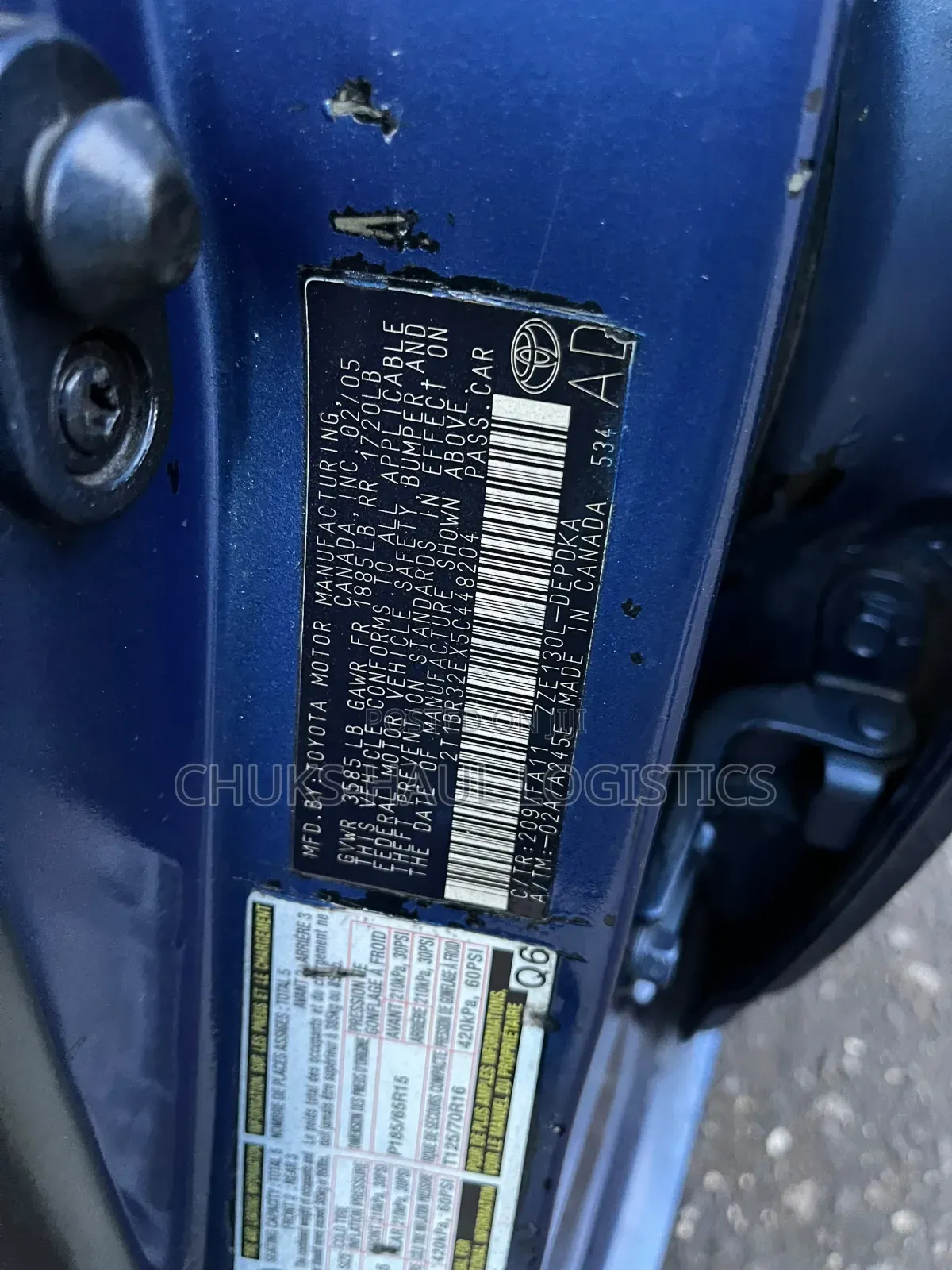 Toyota Corolla Sedan Automatic 2005 Blue
