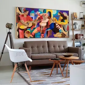 Beautiful Modern Oil Digital Abstract Wall Art Interior