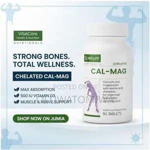 Chelated Cal-Mag With 500 IU Vitamin D3 - 90 Tablets (Single)