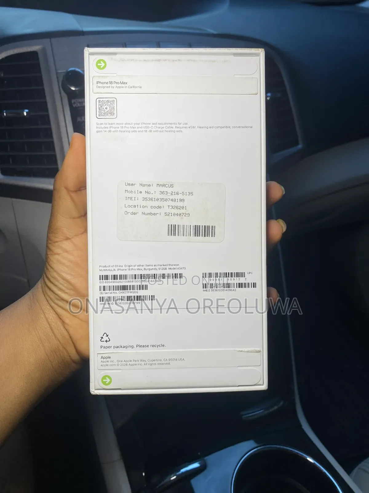 New Apple iPhone 18 Pro Max 512 GB