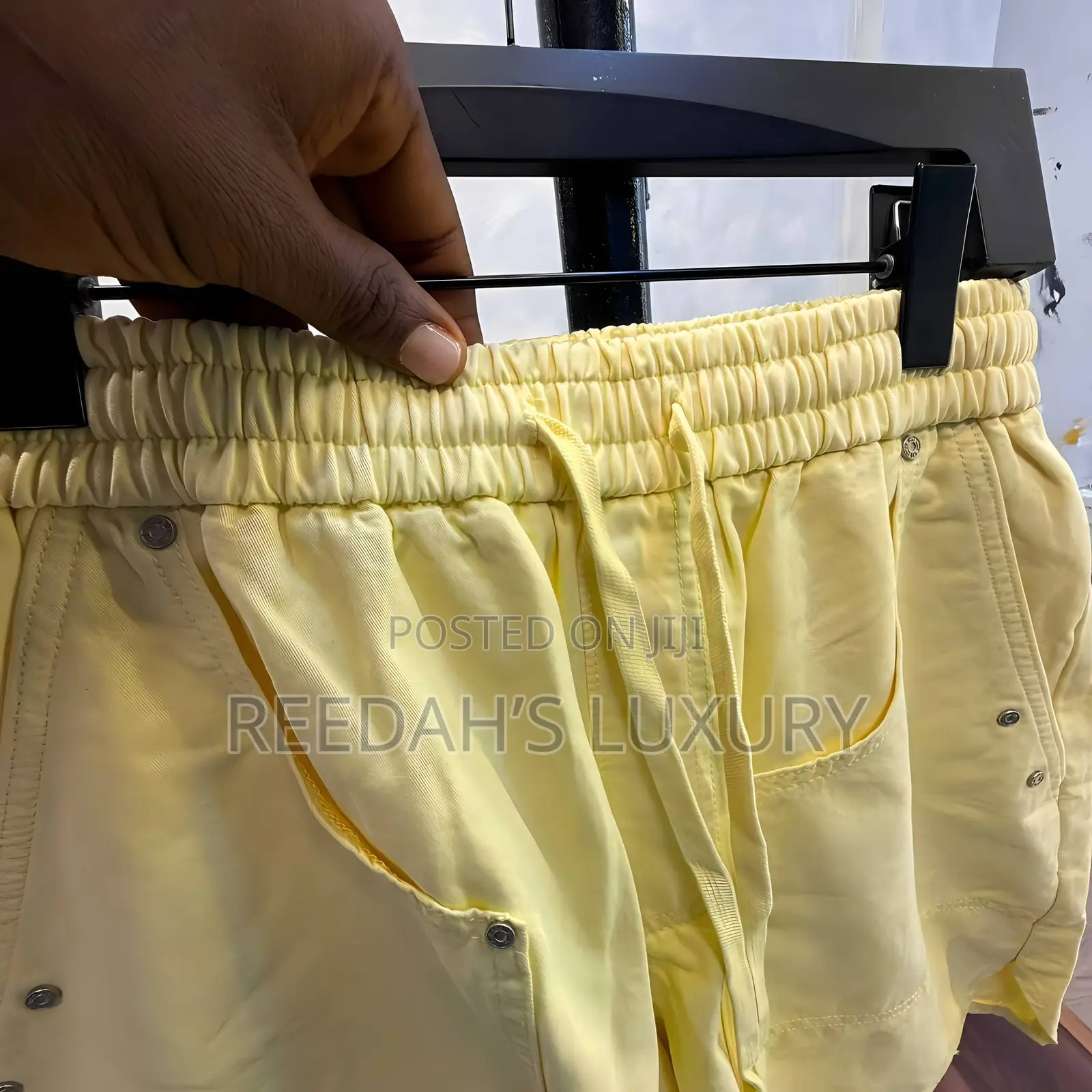 Casual Drawstring Studded Shorts