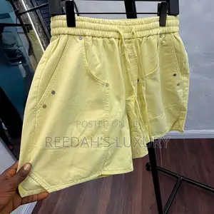 Casual Drawstring Studded Shorts