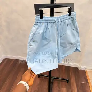 Casual Drawstring Studded Shorts