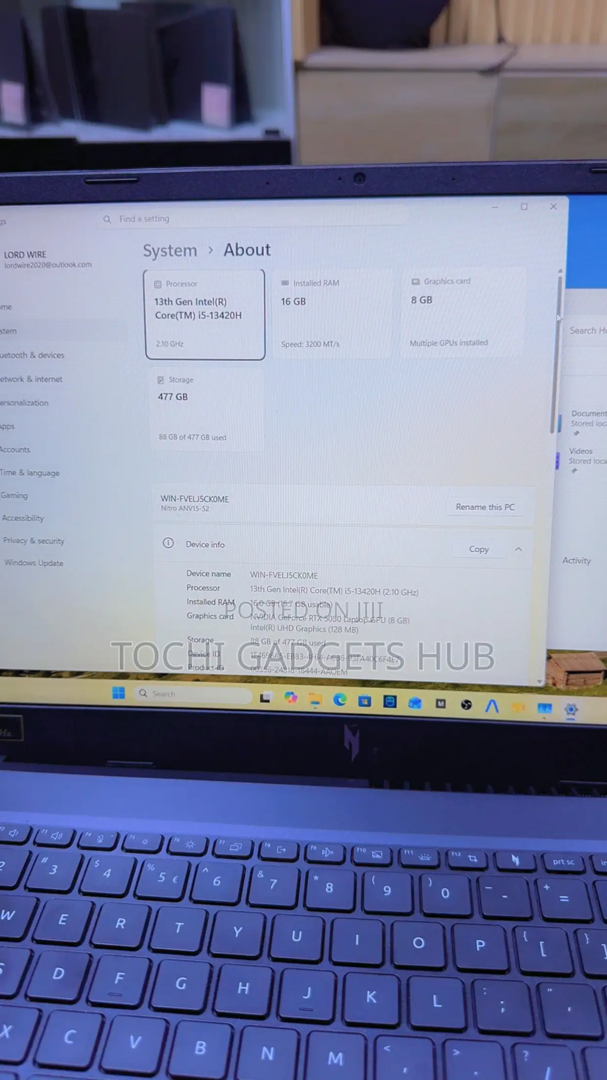Laptop Asus 16GB Intel Core i5 SSD 512GB