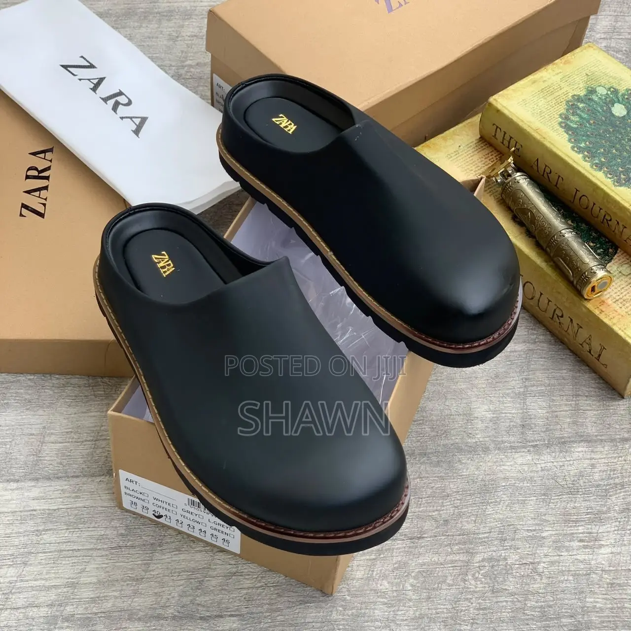 Zara Luxury Leather Mules