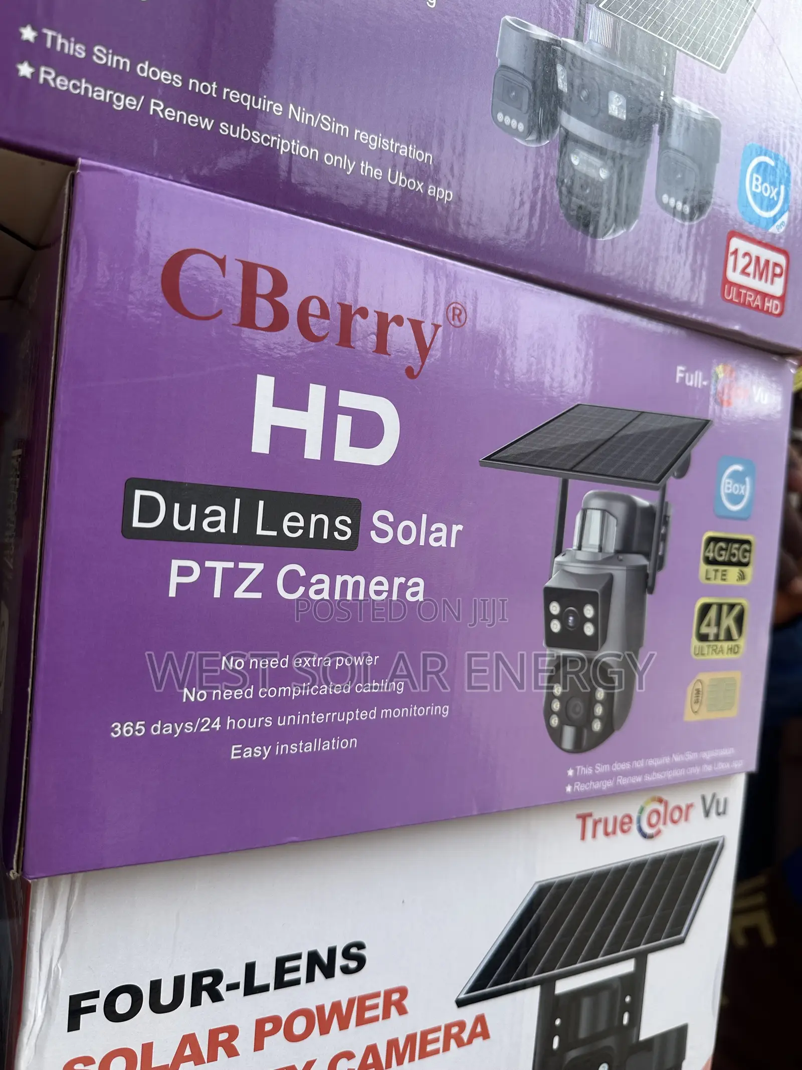 C-Berry HD Dual Lens Solar Camera