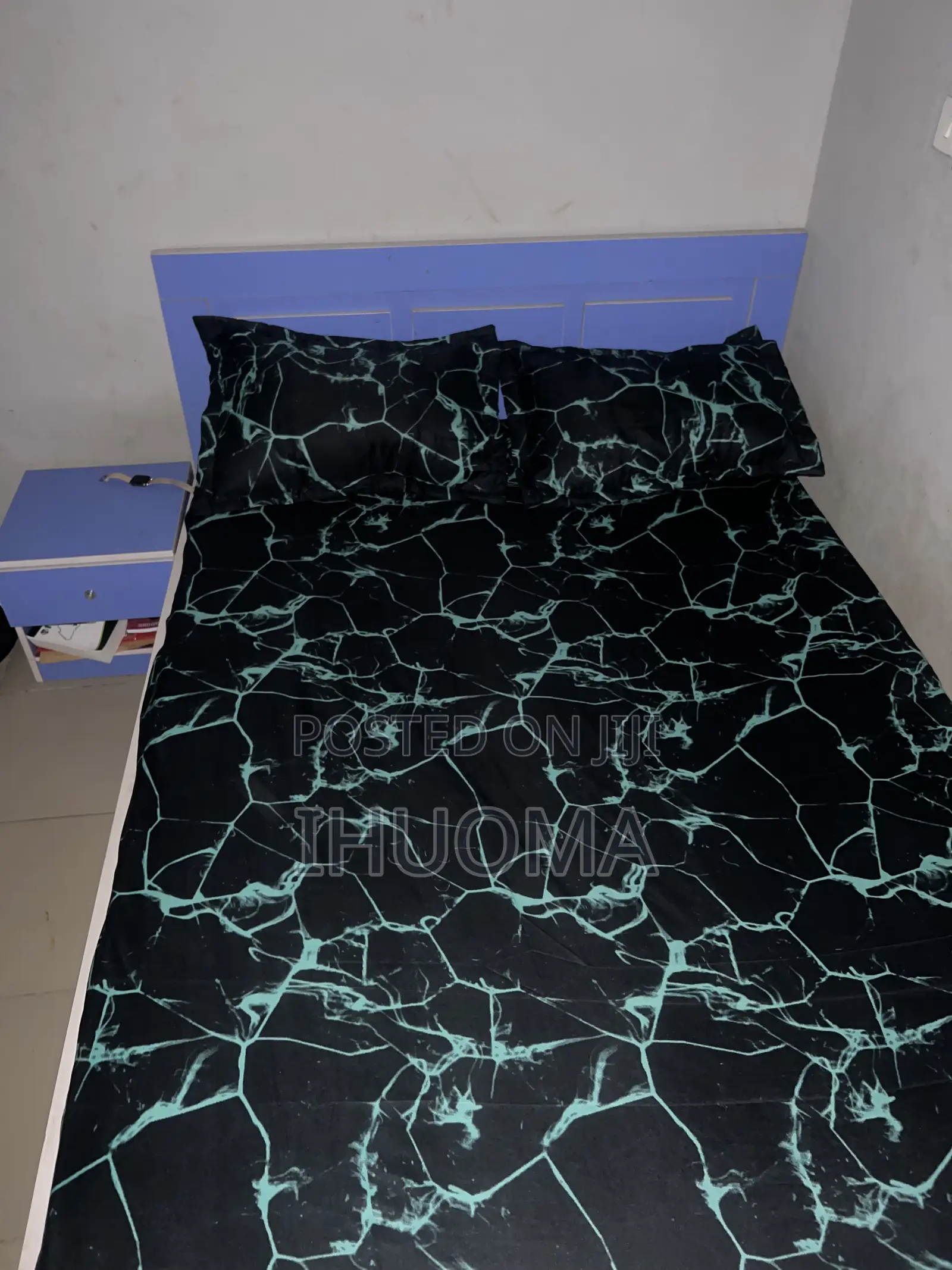 4x6 Bed Frame With Side Drawer Only (No Mattress)