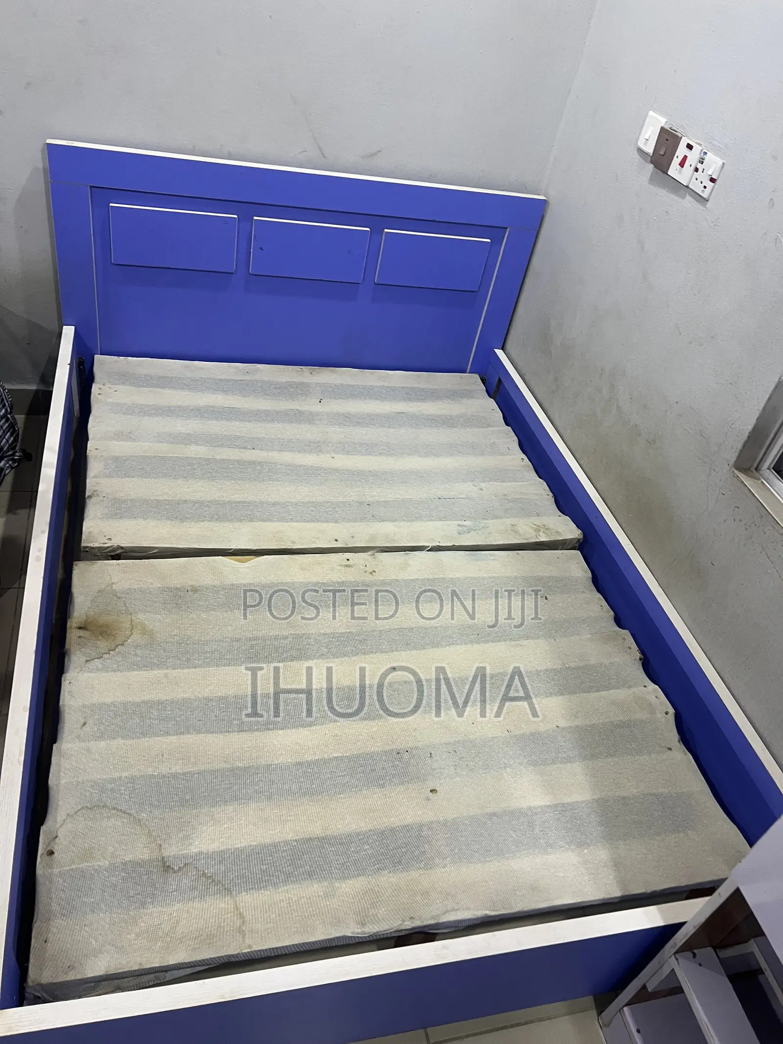 4x6 Bed Frame With Side Drawer Only (No Mattress)
