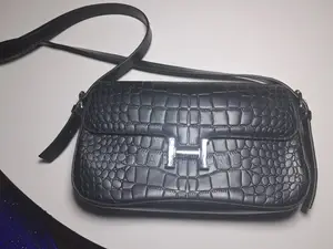 Black Hermes Fashion Shoulder Bag