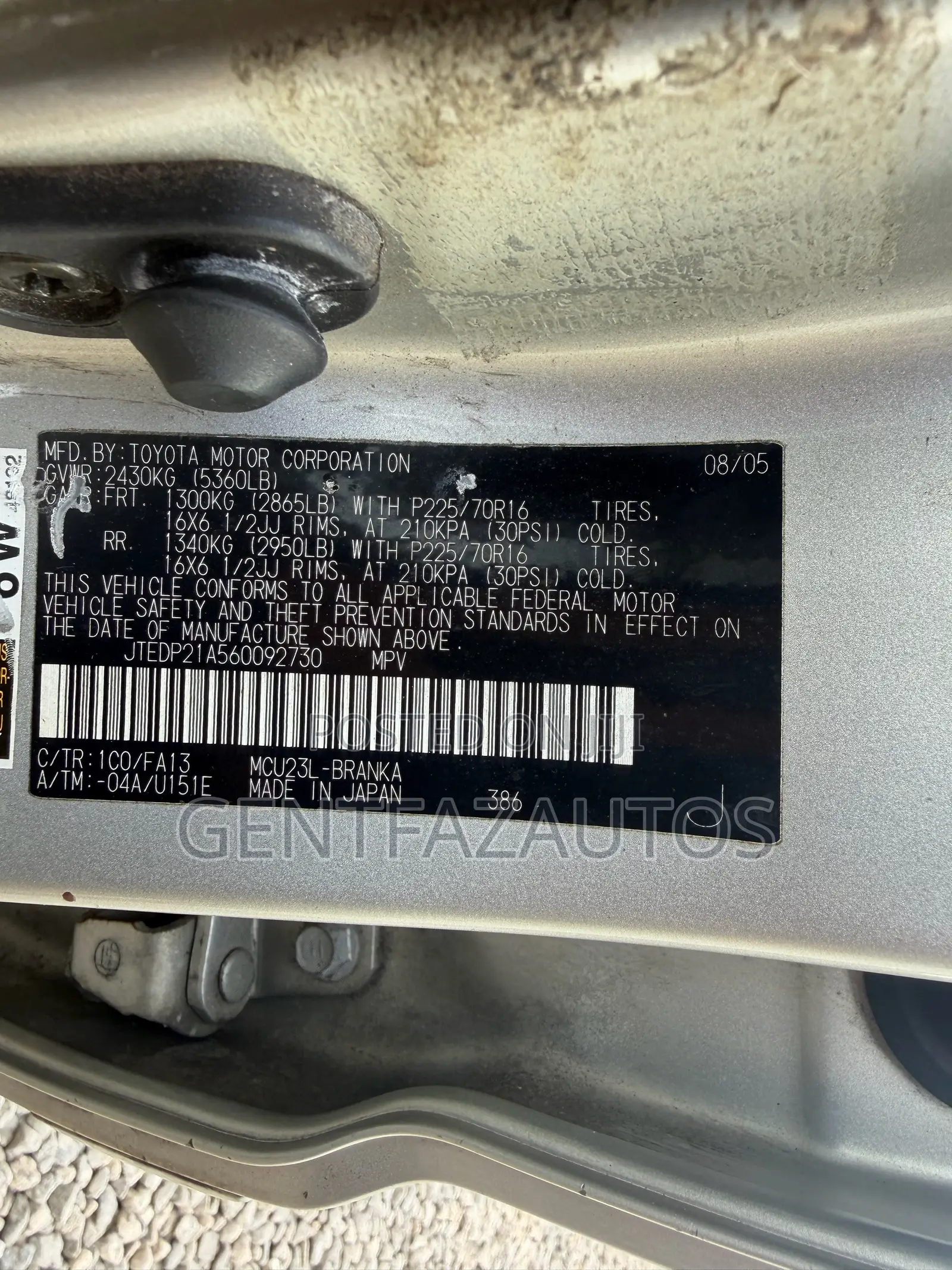 Toyota Highlander V6 2006 Silver