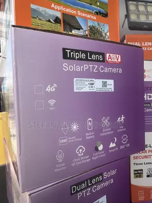 HD Triple Lense Solar PTZ Solar Camera