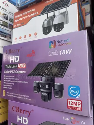 HD Triple Lense Solar PTZ Solar Camera