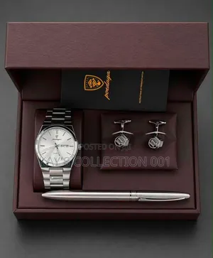 Poedagar Wrist Watch With Cufflinks