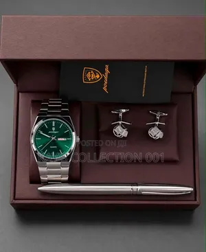 Poedagar Wrist Watch With Cufflinks