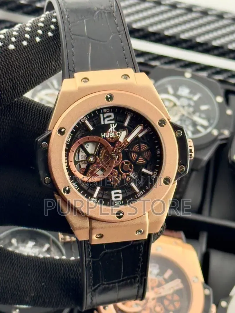 Hublot Patterned Leather Wristwatches