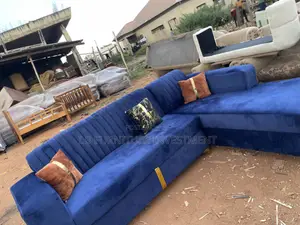 Blue L Shape Chair