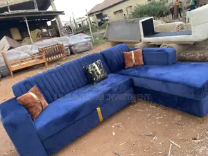 Blue L Shape Chair