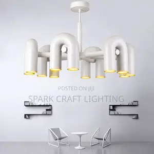 Luxury Modern White Minimalist LED Chandelier