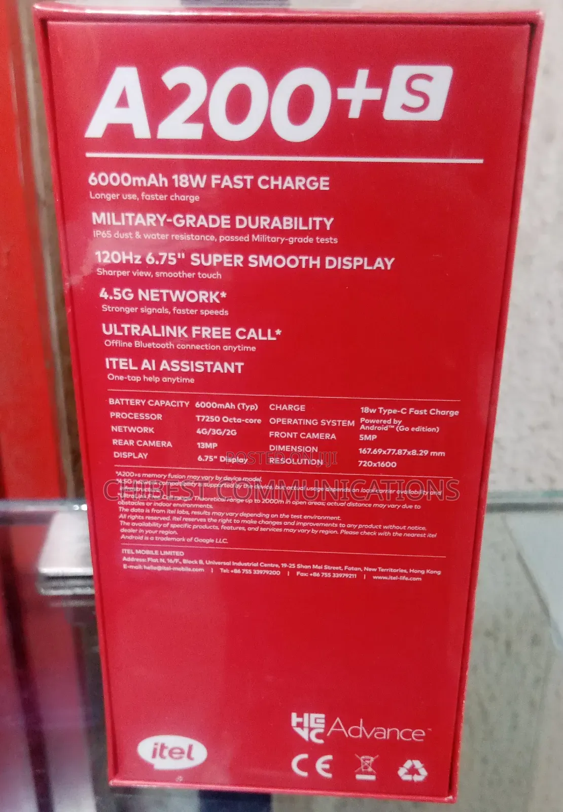 New Itel A200+ 64 GB