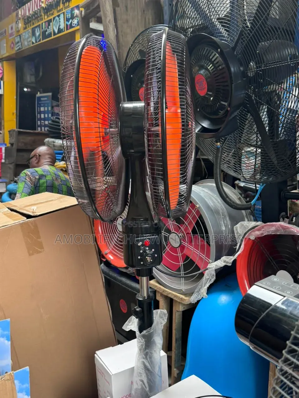 18"inches Us Double Head Standing Fan