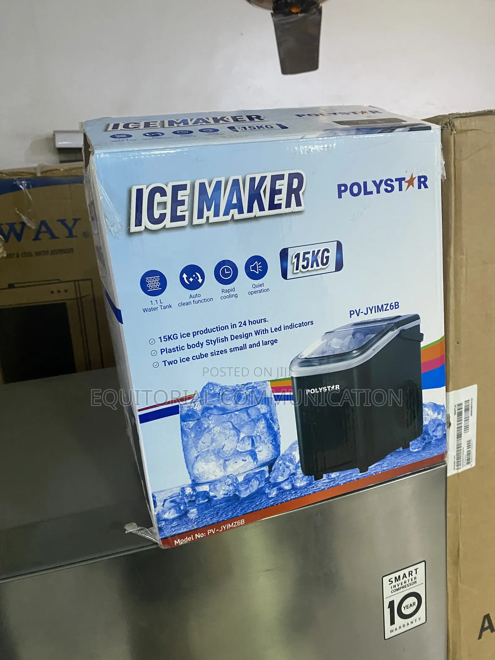 Polystar 15KG Ice Maker for Parties and Events