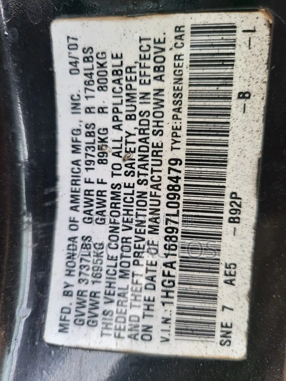 Honda Civic 2009 Black