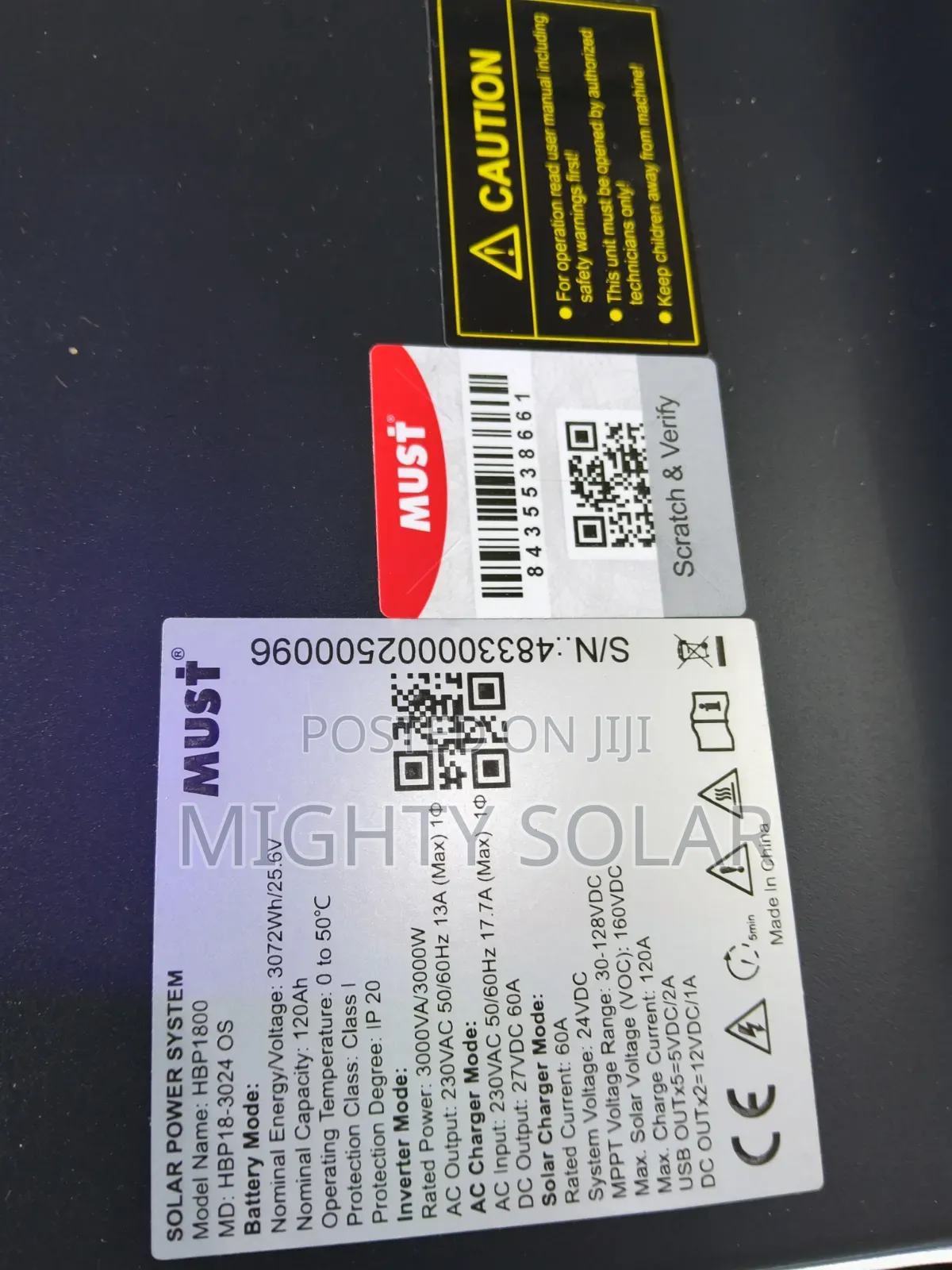 3072kwh Plus 3000kva MUST Solar Generator