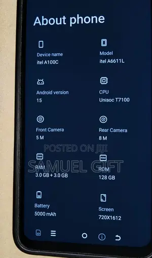 Itel A100C 128 GB Black