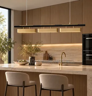 Modern Triple-Bar Linear LED Pendant Light