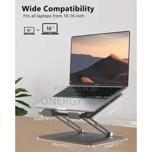 Durable Metal 360 Rotating Laptop and Phone Stand Combo Set