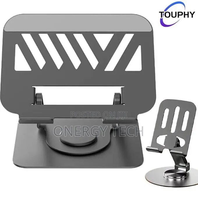 Durable Metal 360 Rotating Laptop and Phone Stand Combo Set