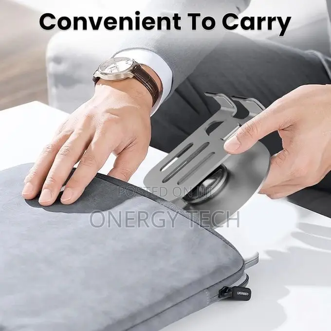 Durable Metal 360 Rotating Laptop and Phone Stand Combo Set