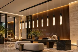 Modern 11-Light Linear Crystal LED Pendant Chandelier