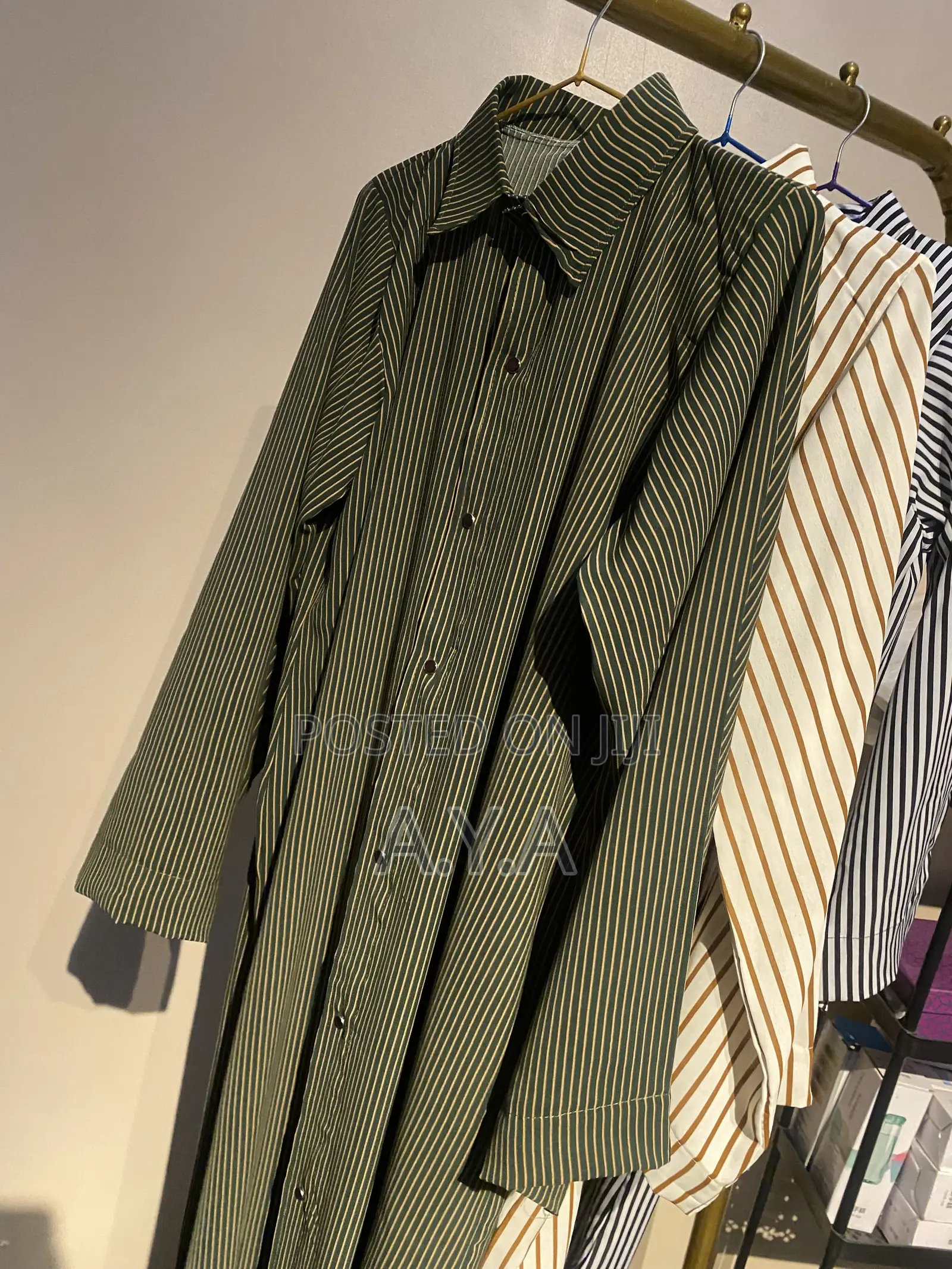 Cotton Strips Collar Shirts
