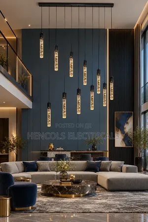 Luxury 11-Light Crystal LED Staircase Pendant Chandelier