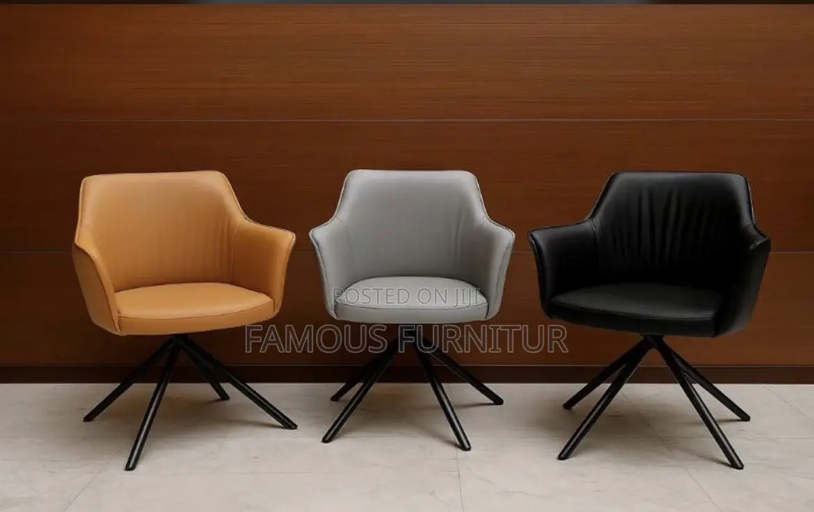 Modern Leather Swivel Accent Chairs Through