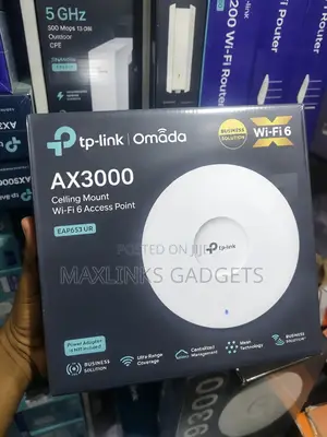 TP-Link Omada Ax300 Ceiling Mount Wifi 6 Eap653 Ur